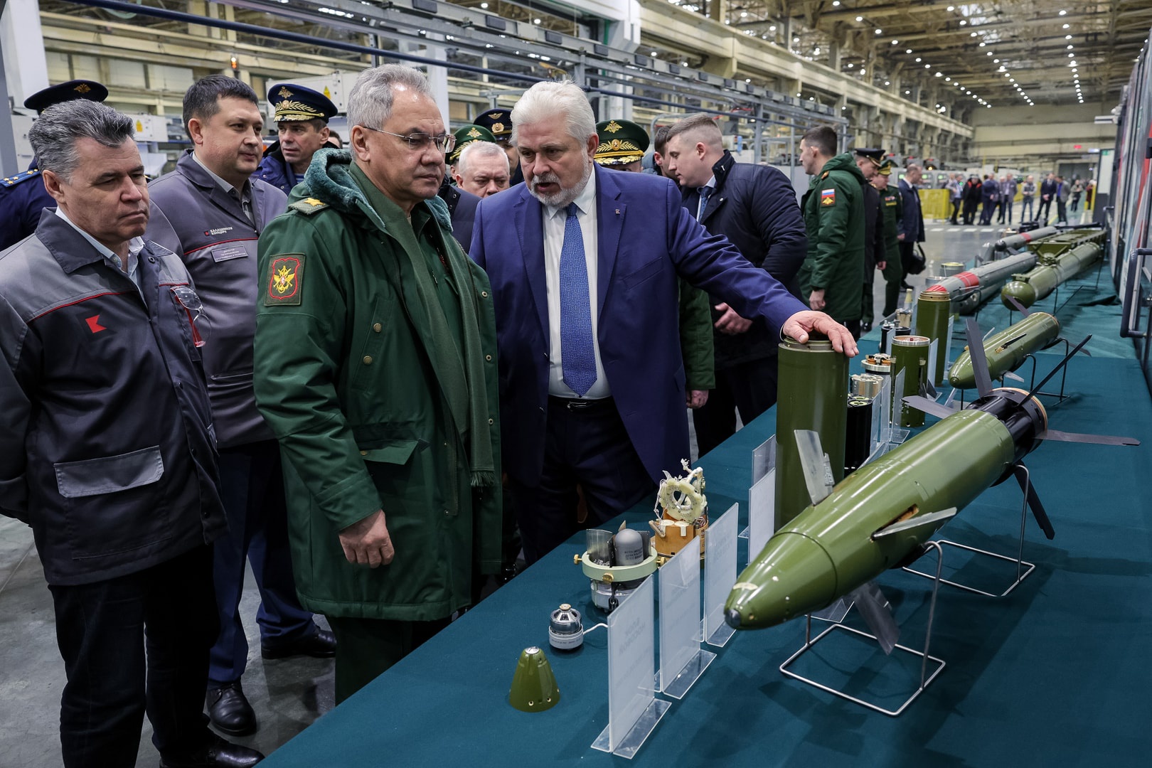 Russian Defense Minister Sergey Shoygu Visits Kalashnikov Concern