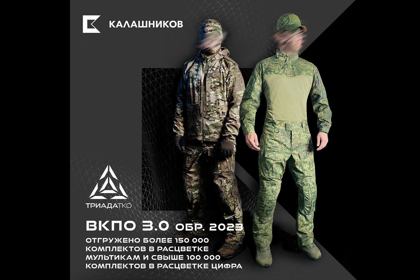Kalashnikov Delivers Over 250,000 Model 2023 VKPO 3.0 Kits in Multicam ...